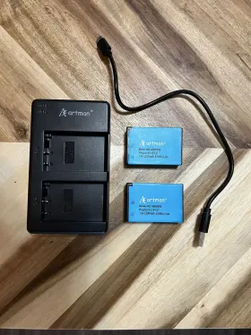 Lp-e17 A Artman 662211147457 2-pack Batteries And Rapid Dual Usb Charger For Canon