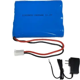 28.86wh Aes Spy Cameras 616859212404 11.1v 2600mah 3 Cell Lithium Ion 18650 Rechange Battery Pack With 2 Pin