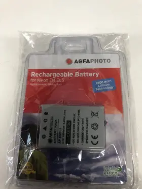 Cam10407 Agfa En-el5 Lithium-ion Battery Replace For Nikon Coolpix Cameras 1600 Mah Usa