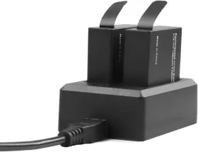 Akaso 313102443430 Brave 7 Le 2 X 1350mah Rechargeable Action Camera Battery With Usb Dual Ch #2