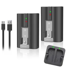 Ancbd 712110359359 2 Packs Rechargeable V4 Battery With Usb Charger Station For Ring-doorbell 2/