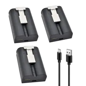 Ancbd 753980256164 6040mah 3-pack Replacement Batteries For Ring-doorbell Camera 2/3/4 Spotlight