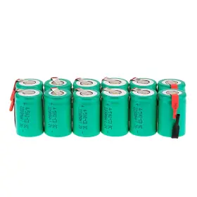 5sub Anmas Power 711202573062 Ni-cd Rechageble Batteries 1.2v 2200 Mah 4/5sub C Battery Flat Top W