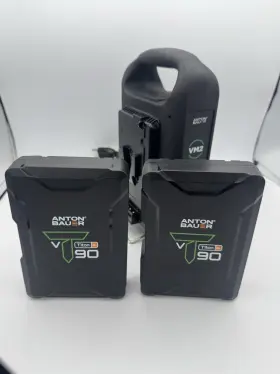 8675-0173 Anton/bauer Titon 90 Sl 2-battery And Charger Travel Kit V-mount