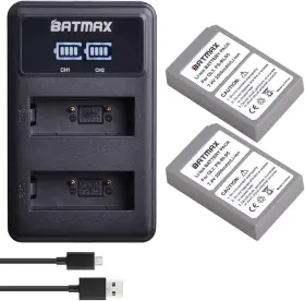 3216697300 Batmax Battery And Usb Charger Kit Fits Olympus Om-d E-m10 E-pl9 E-p3 Bls-5 Bls-50