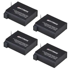 Batmax 611550569635 4-pack High Capacity Go Pro Camera Hero 4 Replacement Batteries For Gopro Her