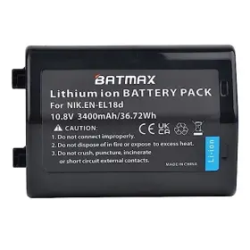 En-el18d Batmax 715748965565 3400mah En El18d Battery For Nikon D5 D6 Z9 D4 D4s Cameras