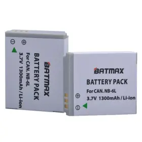 Nb-6lh Batmax 718760429466 2 Pack Nb-6l Replacement Batteries For Canon Powershot Sx500 Is Sx710