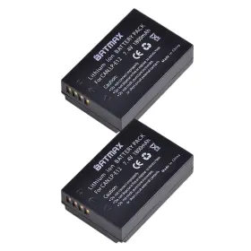 Lp-e12 Batmax 734830884331 2packs Lp E12 Battery 1800mah Led Dual Bulit-in Usb Charger For Ca #2