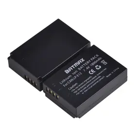 Lp-e12 Batmax 734830884331 2packs Lp E12 Battery 1800mah Led Dual Bulit-in Usb Charger For Ca #3