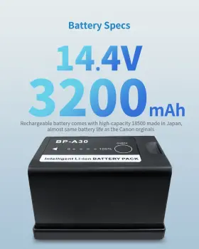 Bp-a30 Battiz 761062965514 Replacement Battery For Canon Compatible With Eos C200 C70 C200b C #3