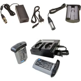 Lpe19pro Bescor 2x Lp-e19 Battery Dual Bay Charger Dre19 Coupler Ac Adapter For Canon
