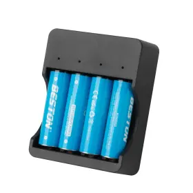 Beston Bst-4d1l01-aa Rechargeable Lithium Aa Batteries With Charger 3071mwh 4 Pack 1.5v Double A