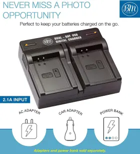 Lp-e12 Big Mikes 313107016004 Bm Premium Dual Battery Charger For Canon Eos-m Eos M2 M10 M50 #2