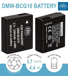 Dmw-bcg10 Big Mikes 610585786178 Bm Battery And Charger For Panasonic Lumix Dmc-3d1 Sz8 Tz6 Tz7 #2