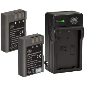 En-el9a Big Mikes 639713345582 Bm Premium 2 Pack Of En-el9 Batteries And Battery Charger For Nikon
