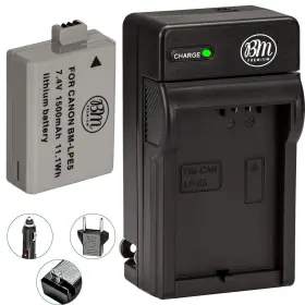 Lp-e5 Big Mikes 639713348989 Bm Premium Battery And Charger Kit For Canon Eos Rebel Xs T1i R
