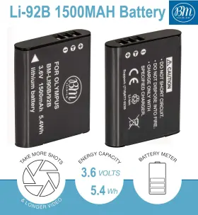 Bm-li90k4 Big Mikes Bm 2 Li-90b Li-92b Batteries And Charger For Olympus Tough Tg-6 Tg-5 Tg-track #2