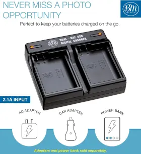En-el15b Big Mikes Enel15b Bm Premium 2 Pack Of Batteries And Dual Battery Charger For Nikon Z6 Z #3