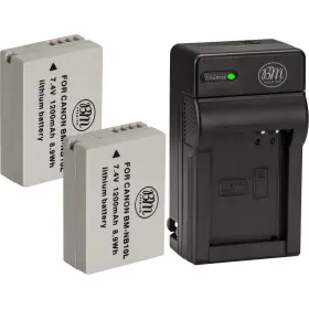Nb-10l Bm Premium 609132724794 2 Pack Of Battery And Charger Kit For Canon Powershot G15 G16 G1x G