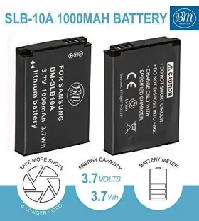 Slb-10a Bm Premium 609132726484 Battery For Samsung Ex2f Hz15w Sl202 Sl420 Sl620 Sl820 Wb150f Wb250f #2