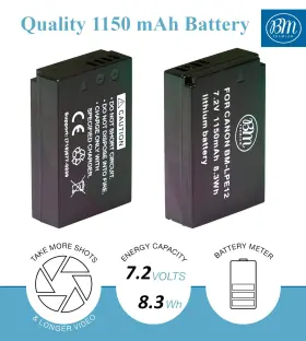 Lp-e12 Bm Premium 639713340303 Battery And Charger Kit For Canon Eos-m Eos M2 M10 M50 #2