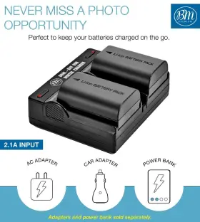 Lp-e6n Bm Premium 639713349627 2-pack Of Batteries And Dual Battery Charger For Canon Eos R 90d #3