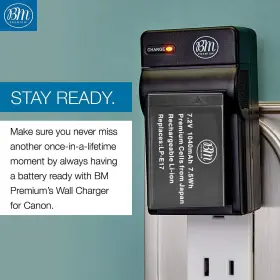 Lc-e17 Bm Premium 639713351507 Lp-e17 Battery Charger For Canon Rebel Eos R8 R10 R50 E #3