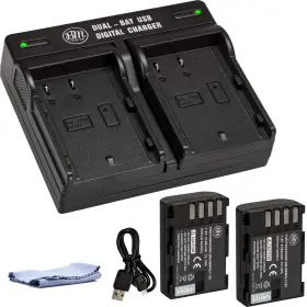Dmw-blf19pp Bm Premium 639713354850 2-pack Of Dmw-blf19 Dmw-blf19e Batteries And Dual Ba #2
