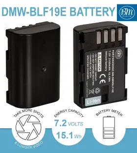 Dmw-blf19pp Bm Premium 639713354850 2-pack Of Dmw-blf19 Dmw-blf19e Batteries And Dual Ba #3