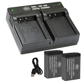 Lp-e17 Bm Premium 639713360042 Decoded 2-pack Of Batteries And Dual Battery Charger For Canon Eos #2