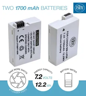 Lp-e8 Bm Premium 662425809295 2-pack Of Batteries For Canon Eos Rebel T2i T3i T4i T5i 550d E #2