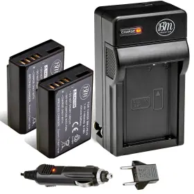 Lp-e10 Bm Premium 662425809387 2-pack Of Batteries And Battery Charger Kit For Canon Eos Rebel T3 T5