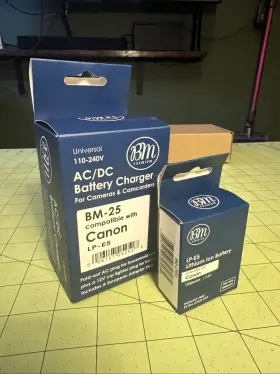 Lp-e5 Bm Premium 72959 Camera Power Battery And Charger For Canon