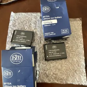 Bm-bp70a Bm Premium Lot Of 2 Bp-70a Lithium Ion Battery Compatible With Samsung 1000mah 3.7v New