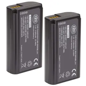 Bm-dmwblj31k2 Bm Premium 2 Pack Of Dmw-blj31 Batteries For Panasonic Lumix Dc-s1 Dc-s1h Dmw-bgs1r Di