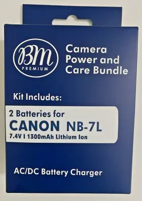 Bm-nb7lk4 Bm Premium Nb-10l Camera Power And Care Bundle For Canon Powershot