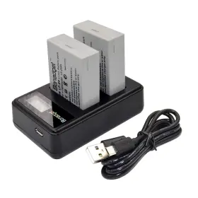 Lp-e8 Bonadget 011447725007 2pack Battery Packs And Lcd Dual Charger Compatible With Canon Rebel T3