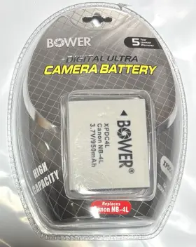 Xpdc4l Bower Digital Camera Replacement Battery For Canon Nb-4l 3.7v 950mah