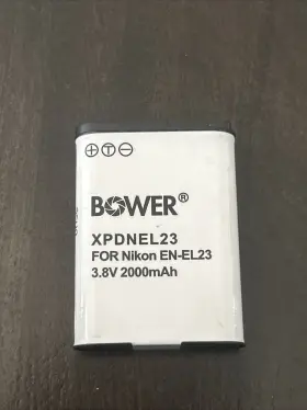Xpdnel23 Bower Camera Rechargeable Battery 3.8v 2000mah Fits Nikon En-el23 Case #2