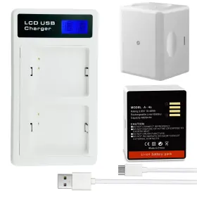 Burflo 789458464786 2 Pack 4800mah Rechargeable Battery With Dual Lcd Charger Station For Arlo Pr