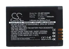 Ev-nx1zzzbzbus Cameron Sino Cs-bp1900mc Battery For Samsung Nx1zzzbmbus Nx1 Ed-bp1900 1600mah