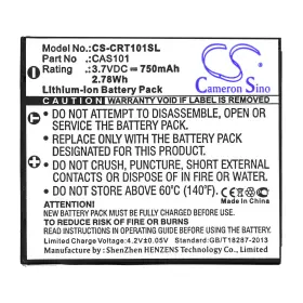 Cs-crt101sl Cameron Sino Battery For Creative Vado Pocket Hd Video Cam Vf0570 Cas101 750mah #3