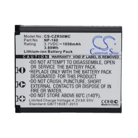 Cs-czr50mc Cameron Sino Battery For Casio Exilim Ex-fc500 Ex-zr50 Ex-zr55 Ex-zr60 Ex-zs220 Np-160 1050ma