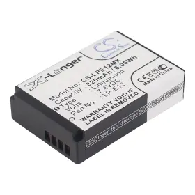 Cs-lpe12mx Cameron Sino Battery For Canon Eos Rebel Sl1 Eos-m Eos-m10 Eos-m50 Os-m Eos-m100 Lp-e12 820ma