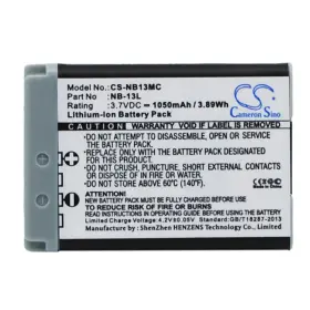 Cs-nb13mc Cameron Sino Battery For Canon Powershot M2 G5x G7x Ii M3 Mark 2 G9x Sx620hs Sx720hs Nb-13l