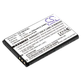 Cs-nk4csl Cameron Sino Battery For Nokia 6100 6300 Olympia Vox Color 2159 Myphone Bl-4c Mp-s-a2 550mah