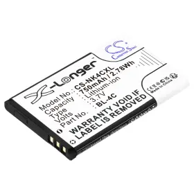 Cs-nk4cxl Cameron Sino Battery For Nokia 107 108 C2-05 X2 Bbk I267 I508 V206 Bl-4c Bk-bl-4c Jb-4c 750ma
