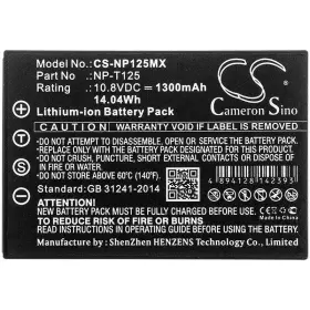 Cs-np125mx Cameron Sino Battery For Fujifilm Np-t125 Gfx 50s Gfx50s Medium Format Camera 10.8v 1300mah #3