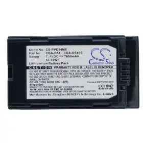 Cs-pvd54mx Cameron Sino Battery For Panasonic Ag-dvc30 Cga-d54 Cga-d54s D54se Cgr-d54s Vw-vbd55 7800mah